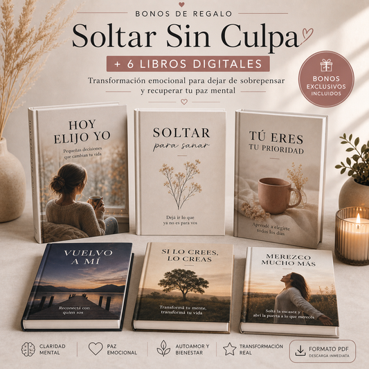 "Mi Psicóloga Me Dijo" – Transformación Sanar y Soltar ✨🎁 + 6 Ebooks Digitales de regalo