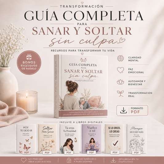 "Mi Psicóloga Me Dijo" – Transformación Sanar y Soltar ✨🎁 + 6 Ebooks Digitales de regalo
